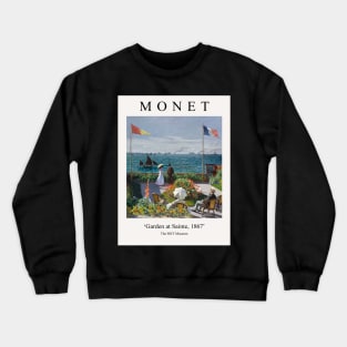 Claude Monet Painting - Garden at Sainte Crewneck Sweatshirt